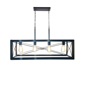 Modern Simple Indoor Chandelier Glass Transparent Lampshade Creative Art Pendant Lights for Living Room