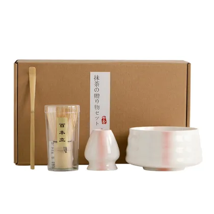 Japanese Bamboo Matcha Tea Set Porcelain ZEN with Accessories - Wholesale