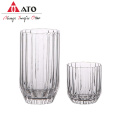 ATO Drinking Juice Glass Transparent Coffee Tea Tumblers