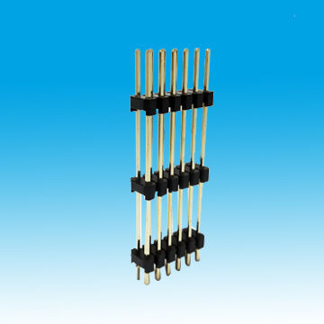 2.54mm, 0.100-inch Pitch Pin Header Connector, Dual-row, Height 2.5, RoHS Mark