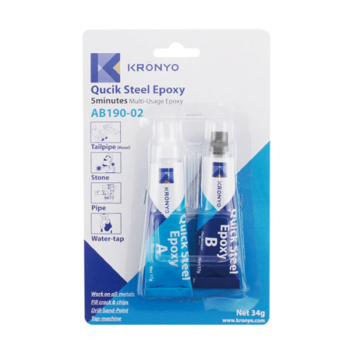 Kronyo 17g en acier cristal AB Glue époxy