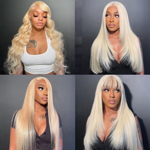 13x4 HD Transparent Blonde Lace Front Wigs