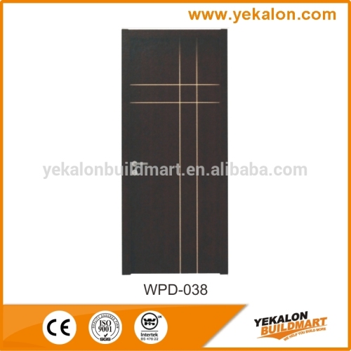 Yekalon WPD-038 Popular design engineering WPC kitchen cabinet door