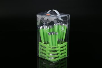 24PCS High Quality Different Design Stainless Steel Cutlery with Plastic Handle
