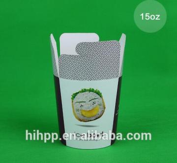 Paper Noodle Box With PE Coated Custom Printed Paper Noodle Box
