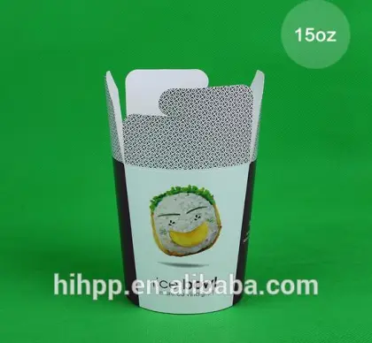 Disposable Paper Noodle Box of Food Grade Paperboard Chinese Noodle Box Noodle Bowl