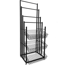 Black Metal Rotating Umbrella Display Stand