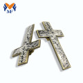 Epoxy printing metal cross pin badge for nurse