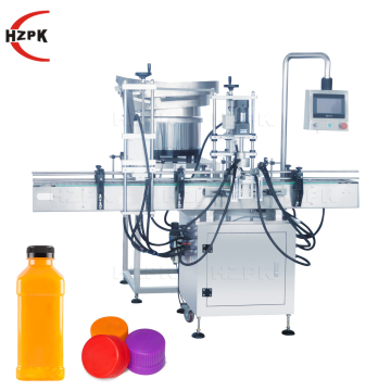 HZPK Automatic Customized Linear ROPP Duckbill Screw Capping Machine for Bottle Caps