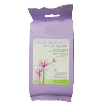 Biodegradable Female Vaginal Clean Medical Hygiene Wipes