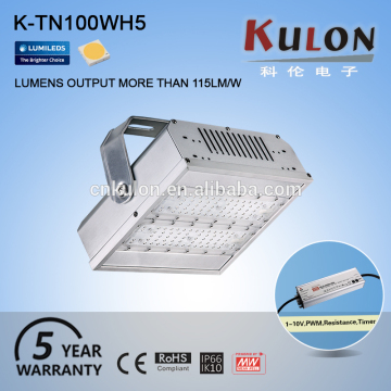 Reliable supplier 100w IP66 UL listed led tunnel lighting lamp