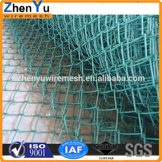 2016 hot sale pvc coated galvanized heavy chain link fence