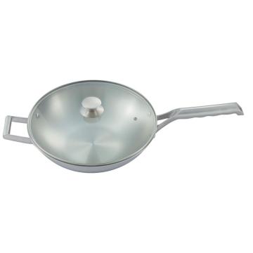 Wok en acier inoxydable 3 plis