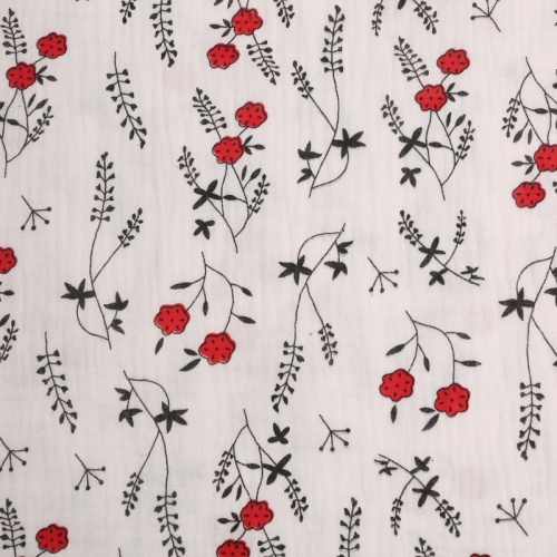 New Product Cotton Double Layer Gauze Printed Fabric