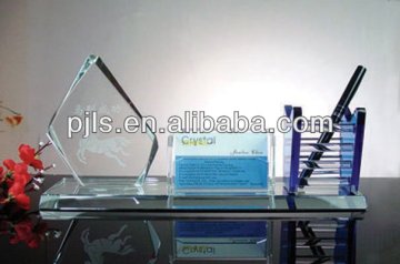 crystal pen holder&name photo holder & trophy