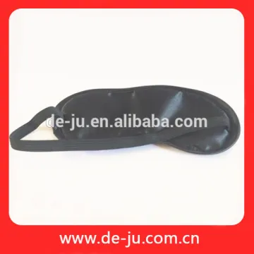 Promotion Manufacture Black Satin Cloth Satin With Lace Cover Eye Mask