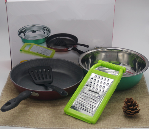 Conjunto de utensílios de cozinha multiuso de aço inoxidável