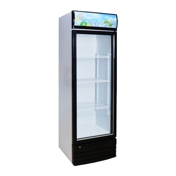 LC/D278 Vertical Transparent LCD Showcase Glass Designs for Single Display Cooler