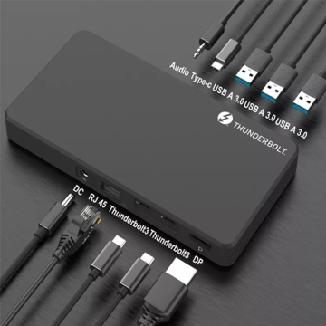 Stacja dokująca stopiona 3 Thunderbolt 3