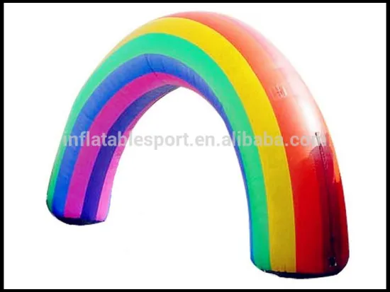High quality inflatable rainbow arch