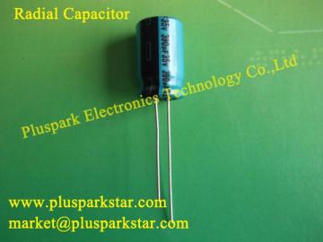 Electrolytic Capacitor radial lead 220uF 25V