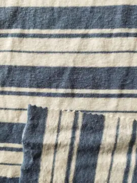 Linen Poly Y/D Stripe Jersey