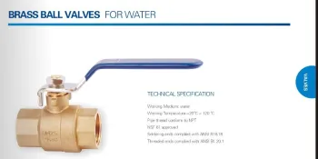 brass ball valves for water