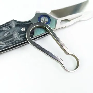 High-Grade Lightweight Titanium EDC Camping Hiking Gear - Keychain Carabiner