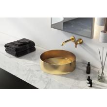 304 PVD Gold Handmade Round Bathroom Sink