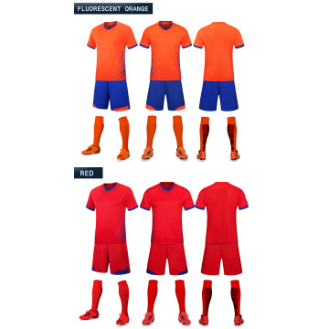 Uniforme de treinamento de equipe de esportes de camisas de futebol personalizadas