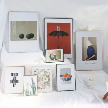 Nordic Minimalist Gold Vintage A3 Instax Photo Frame