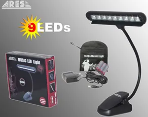 Clip Music Stand (9 LEDs) Light, Orchestra light, Rea