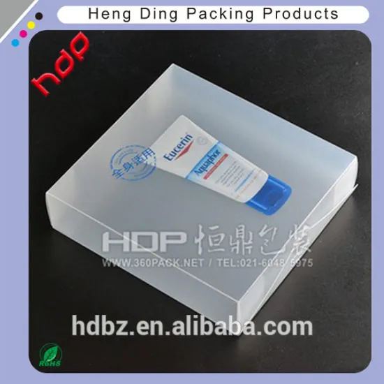 Factory price clear pp packaging box frosted with printing for cosmetic,facial cleanser