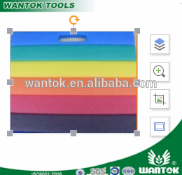 Kneeler and seat cushions, Air chambers , patented , Rainbow Optics