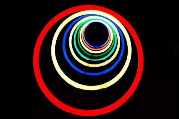 Outdoor Colorful Aperture Lights
