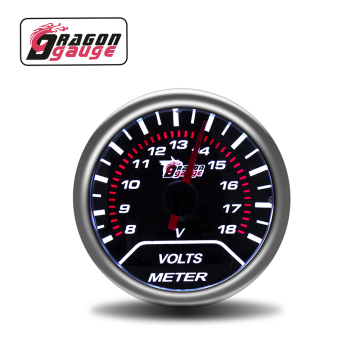 Dragon Gauge 2'' (52mm) Black Display Voltmeter for Car (6147T)