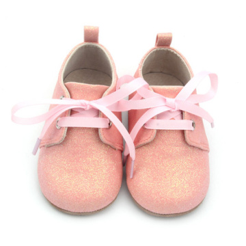 Pink Glitter Girl Dress Shoes