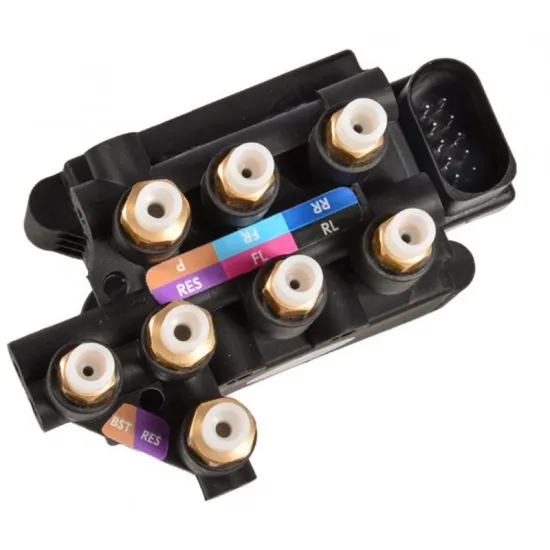 Best Air Distribution, Air Suspension Solenoid Valve Block for Audi Q7 (Part Number: 4M0616013B)