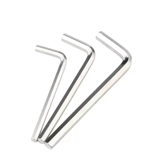 Set of Allen Wrenches: Stainless Steel 304L, Hexagonal Shape, 2.5mm Size, and Carbon Steel Options
