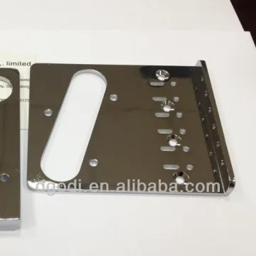 chrome plated steel bracket for musical instrument hardware
