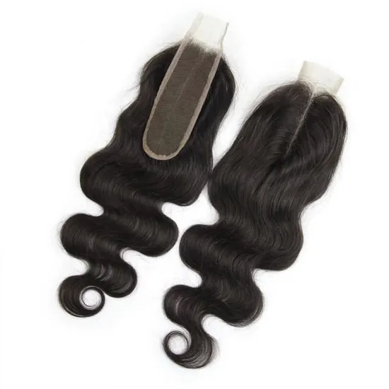 Single Donor Body Wave Kim K Closure Virgin Hair Middle Part Lace Front Closure, Wholesale Brazilian Hair Swiss Lace Closure