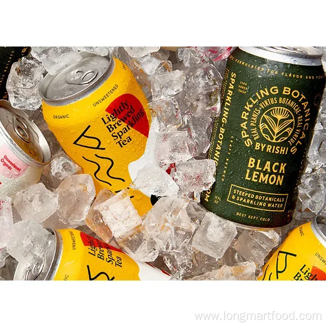 Ready-to-Drink Iced Lemon Tea and Milk Tea in Cans