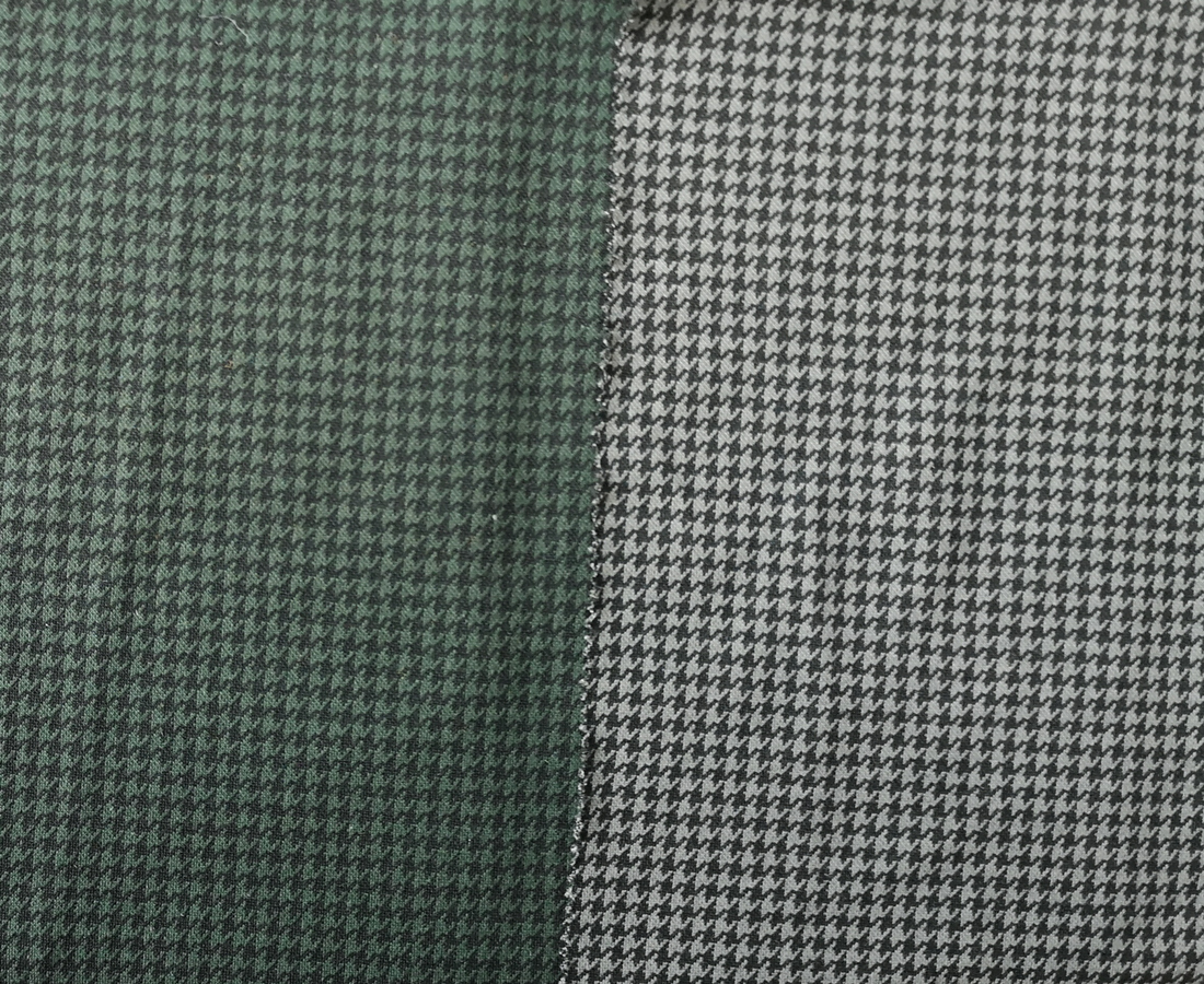 Houndstooth Design Knitted Jacquard Fabric For Clothes