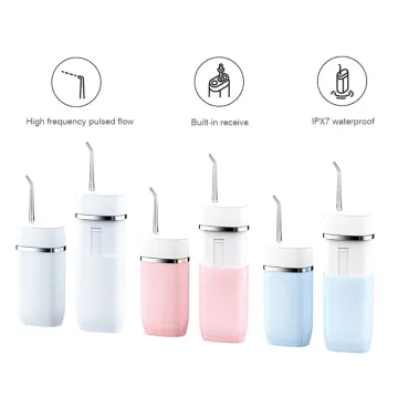 Portable Dental Water Flosser: New Oral Irrigator with Adjustable Pressure for Teeth Cleaning and Flossing