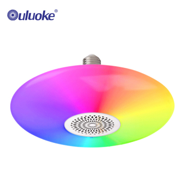 Wireless Stereo Audio RGB Speaker LED Bulb Light