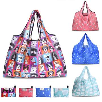 Custom Washable Portable Polyester Reusable Shopping Bag