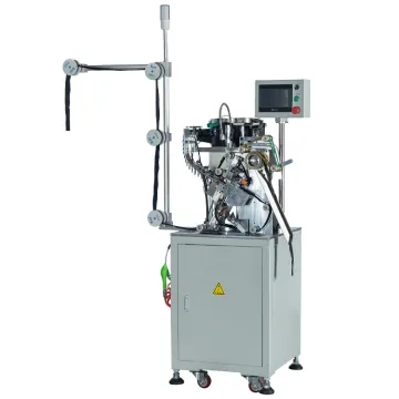 Nylon zipper slider mounting machine