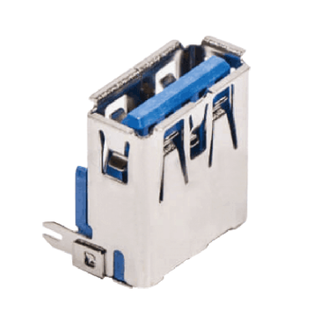 USB A Type Receptacle SMT With Fork