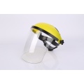 Yellow helmet PVC protective face shield