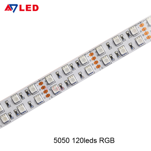 Adled Light high lumen 5m 5050 smd 120 leds/m color changing strip led rgb with remote